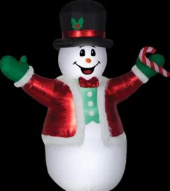 Morris Christmas Decorations Airblown Giant Luxe Snowman Inflatable Prop