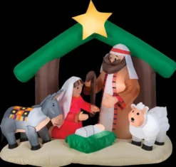 Morris Airblown Holy Family Nativity Large Inflatable Scene Christmas Decorations