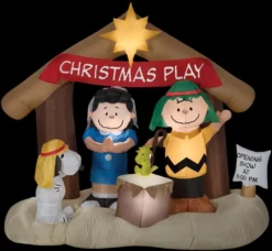 Morris Airblown Peanut Nativity Scene Inflatable Decorations