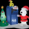 Morris Airblown Snoopy & Woodstock With Mailbox Inflatable Scene - Peanuts