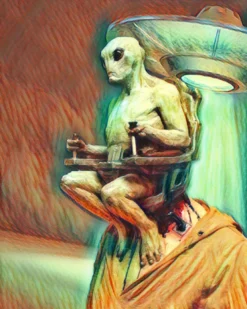 The Horror Dome Alien Mind Control Poster Decorations