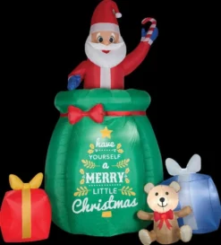 Morris Animated Airblown Popup Santa Inflatable Decorations