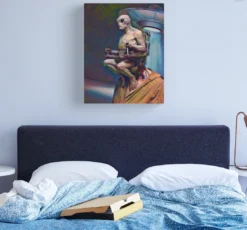 The Horror Dome Decorations Area 51 Alien Canvas Print