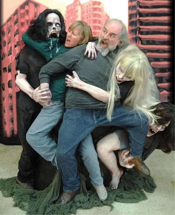 Morris "Attacking Zombie Photo Op Display" Professional Halloween Decoration Props