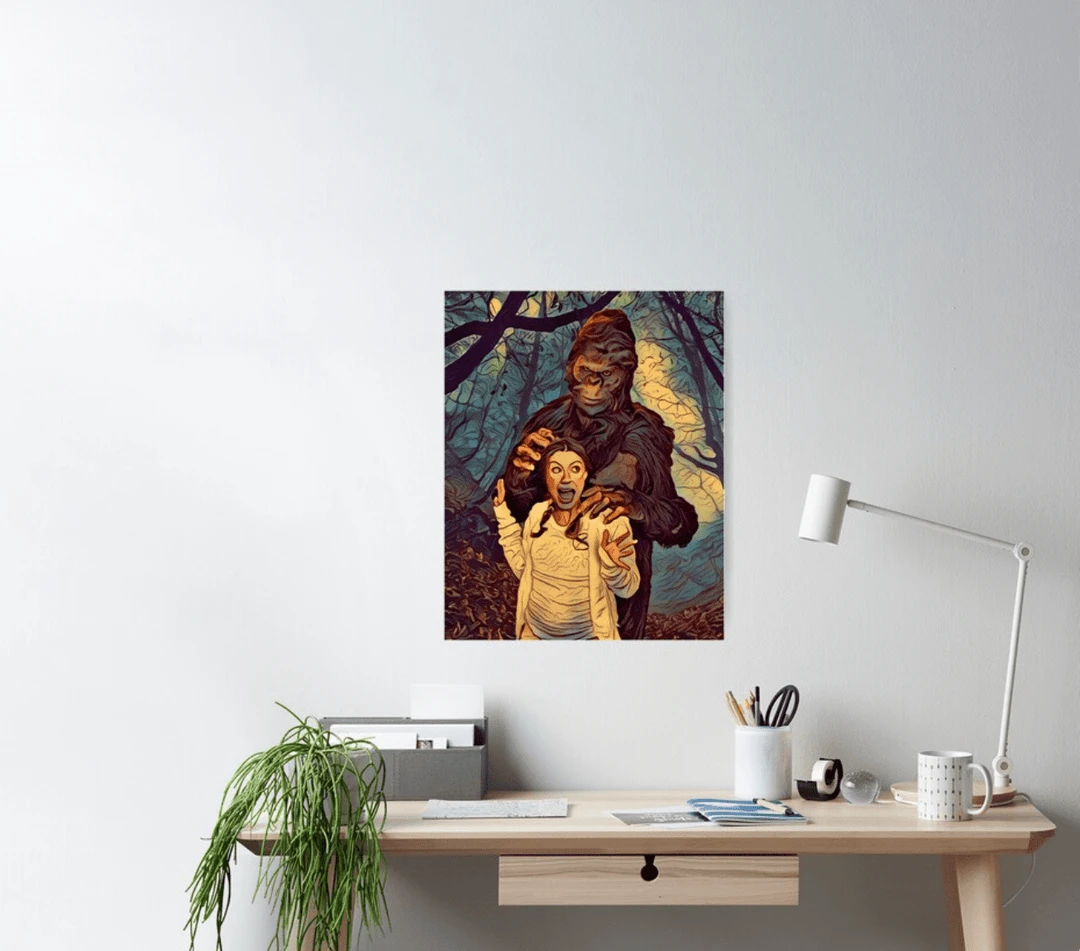 The Horror Dome Bigfoot Poster Decorations
