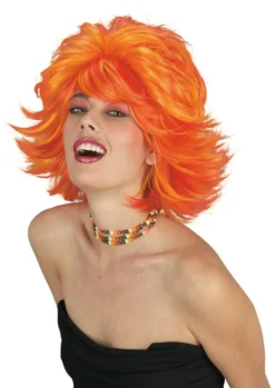 Morris "Choppy Layered Wig - Red/Yellow" Halloween Wigs