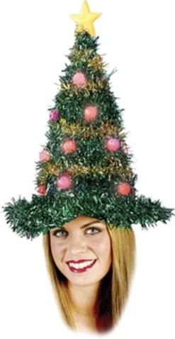 Morris Accessories "Christmas Tree Hat - Light Up" Christmas Costume Accessory