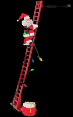 Morris Christmas Decorations "Climbing Santa" Animated Christmas Decoration