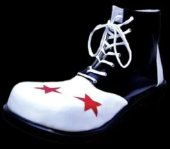Morris Themed Costumes "Clown Shoes - Black & White" Halloween Costume Shoes