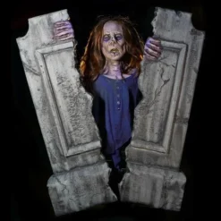 Distortions "Cracking Crypt Zombie" Electric Animated Graveyard Halloween Prop