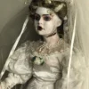 The Horror Dome "Creepy Porcelain Doll - Frankensteins Bride" HD Studios Halloween Prop