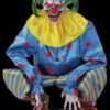 Morris "Crouching Clown Blue" Electric Animated Skeleton Halloween Prop