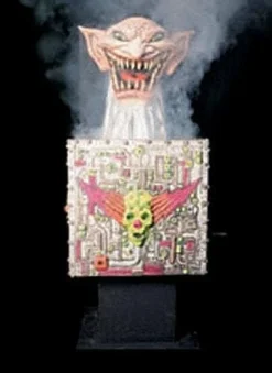 Distortions Clown Props "Demented Jack In The Box" Professional Halloween Animatronic