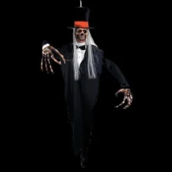 The Horror Dome Props "Dressed To Kill Skeleton" Hanging Halloween Decoration