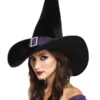 Morris "Elegant Witch - Black/Purple" Halloween Costume Hat Accessories