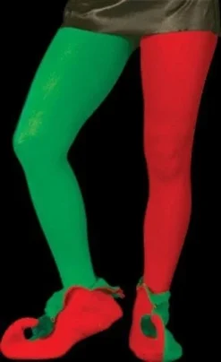 Morris Costume Types "Elf Tights" Womens Halloween Costume Accessory