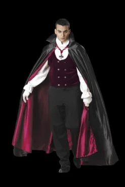 Morris Costumes "Gothic Vampire With Teeth" Costume (Adult Size)