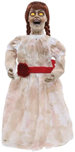 Morris "Grim Girl" Creepy Haunted Doll Halloween Prop Props