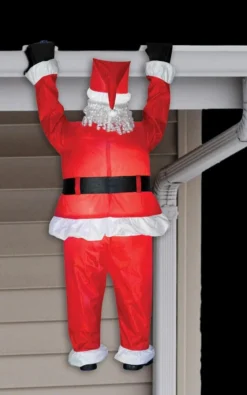 The Horror Dome "Hanging Santa" Air-Blown Inflatable Christmas Decoration
