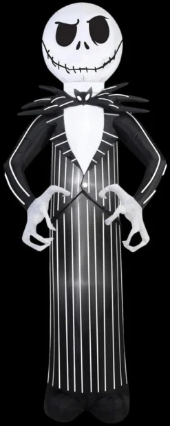 Morris Decorations "Jack Skellington" Air-blown Inflatable Halloween Decoration