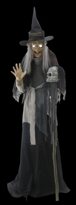 Morris Props "Lunging Haggard Witch" Electric Animated Halloween Prop