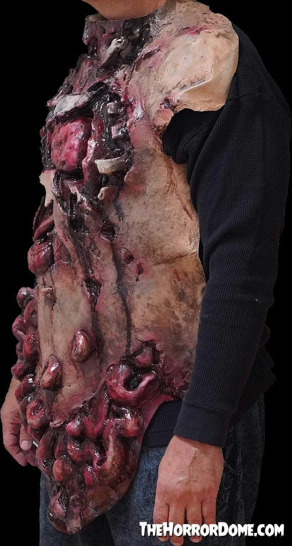 The Horror Dome Hands & Feet Movie Quality Gutted Zombie Chest" Halloween Costume Accessory