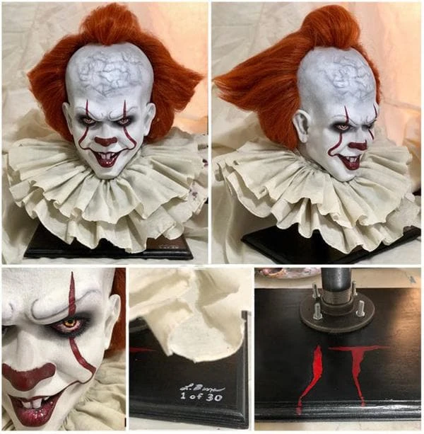LB 3D Designs "Pennywise IT" Collector's Bust Halloween Decoration - Limited Run Of 30 Units