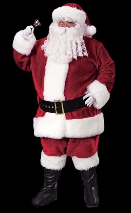 Morris "Santa Suit - Plush Crimson - Plus Size" Costume Costumes