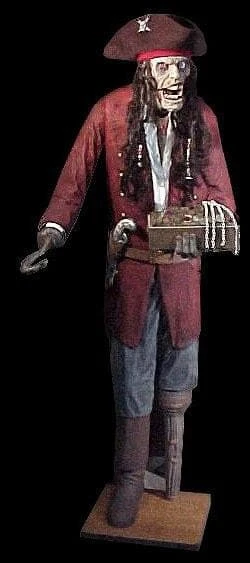 Morris Props "Shaking Captain Flog'em" Animated Pirate Halloween Prop