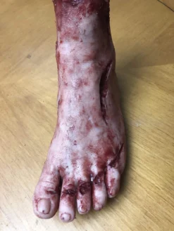 SpellBound FX And Art "Silicone Severed Left Female Foot" Body Parts Halloween Prop