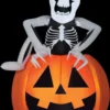 Morris "Skeleton And Pumpkin" Pop-Up Air-blown Inflatable Halloween Decoration Decorations