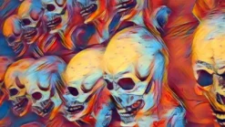 The Horror Dome Decorations Skull Poster