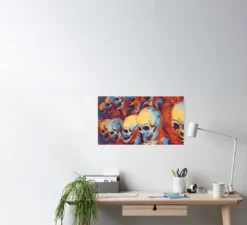 The Horror Dome Decorations Skull Poster