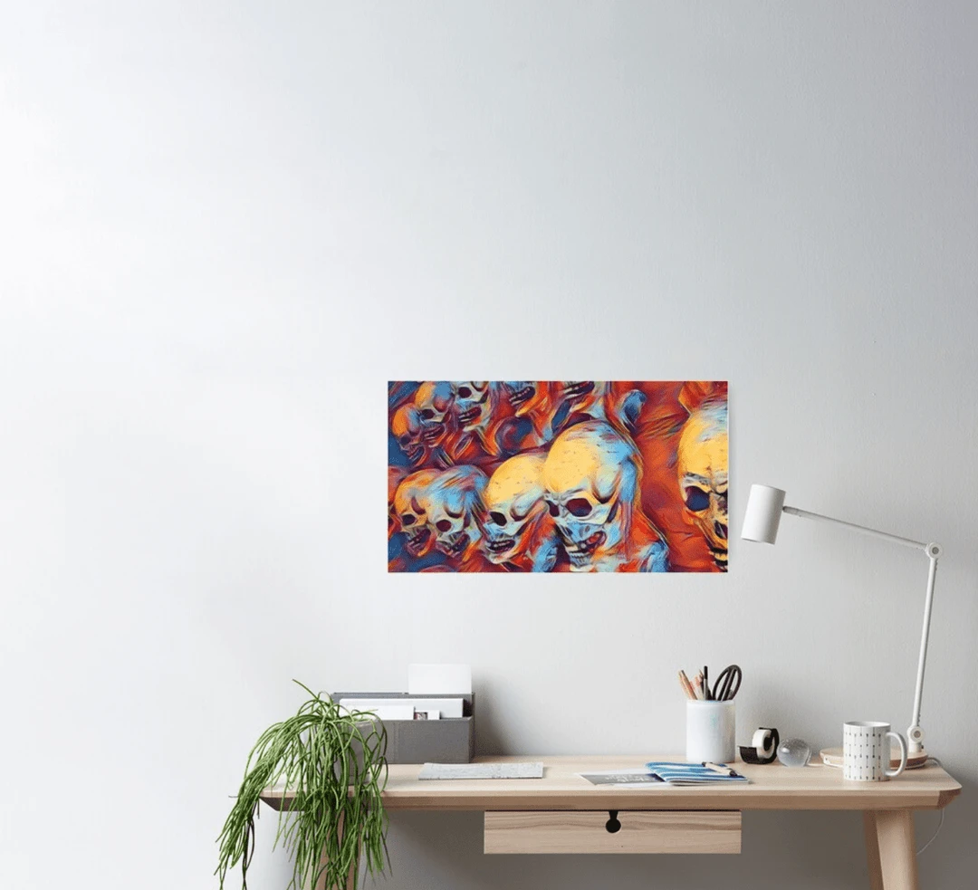 The Horror Dome Decorations Skull Poster