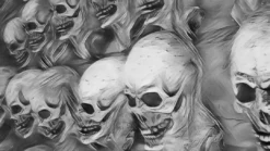 The Horror Dome Decorations Skull Poster