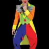 Morris Costumes "Spanky Stripes Clown" Costume (Adult L)