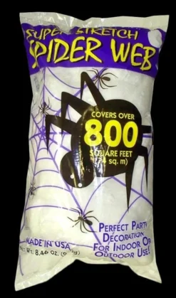 Morris "Spider Web Bag - 8.4oz" Haunted House Decoration Decorations
