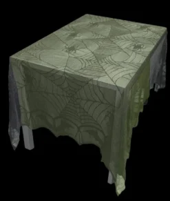 Morris Decorations "Spiderweb Lace Tablecloth" Haunted House Decoration
