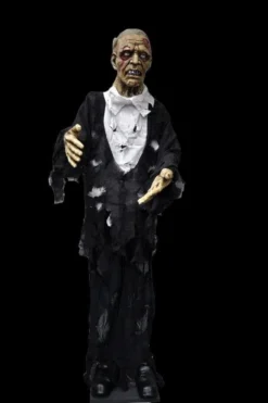 Morris "Standing Old Zombie With Light Up Eyes" Halloween Prop Props