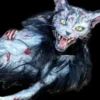 The Horror Dome Accessories "Zombie Cat" HD Studios Halloween Puppet Prop