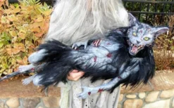 The Horror Dome Accessories "Zombie Cat" HD Studios Halloween Puppet Prop