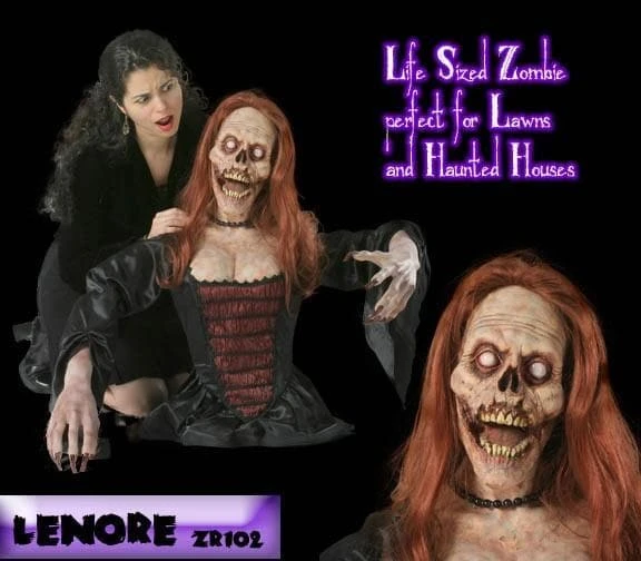The Horror Dome "Zombie Risers - Lenore" HD Studios Graveyard Halloween Prop